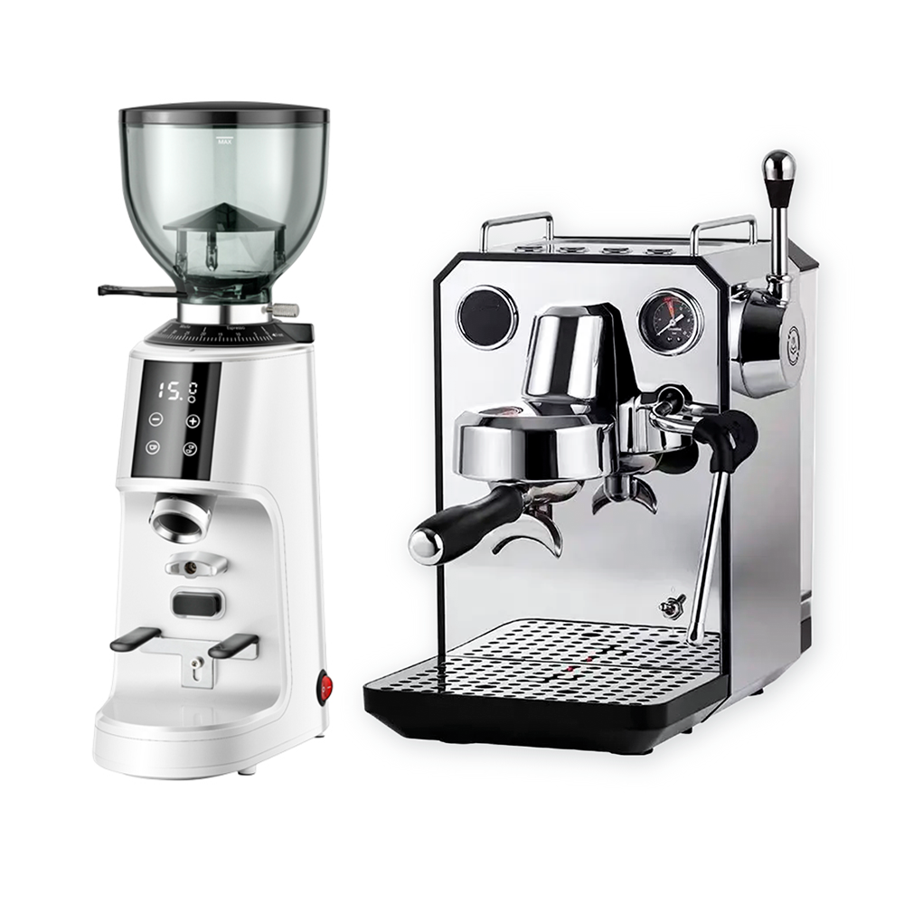 Espressomaskine 3006 og Kaffekværn Burr 64B 