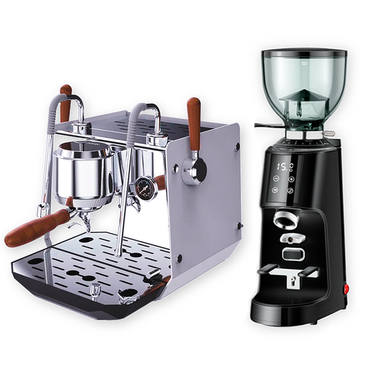 Macchina per espresso SK1 & Macinacaffè Burr 64B – La tua stazione barista definitiva
